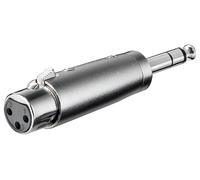 Goobay 27514 cambiador de género para cable xlr 6.35 mm acero inoxida