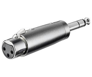 Goobay 27514 cambiador de género para cable xlr 6.35 mm acero inoxida