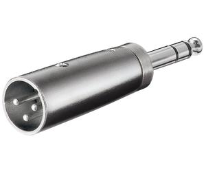 Goobay 27515 cambiador de género para cable xlr 6.35 mm acero inoxida
