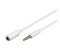 Goobay 2m 3.5mm cable de audio Blanco - Cables de audio (3.5mm, 3.5mm, 2 m, Blanco)