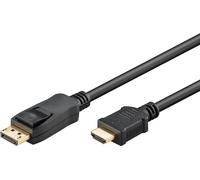 Goobay 2m, cable adaptador DisplayPort a HDMI™ 1.4, 4K@30Hz contactos dorados