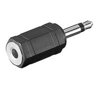 Goobay 3.5mm Adapter 3.5mm M 3.5mm FM Negro - Adaptador para cable (3.5mm M, 3.5mm FM, Macho/Hembra, Negro)