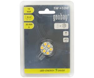 Goobay 30332 - Chip LED para focos. luz blanca (casquillo G4, 6 SMD LED)