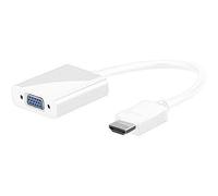 Goobay 31758 HDMI/VGA Adaptador, 0,1 m, Color Blanco