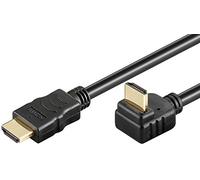 Goobay 31921 - Cable HDMI de alta velocidad con Ethernet, dorado, negro, 1,5 m, longitud de cable 6 mm de diámetro
