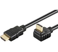 Goobay 31923 - Cable HDMI de alta velocidad con Ethernet, dorado, negro, 3 m, longitud de cable de 6 mm de diámetro