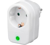 Goobay 3500W Surge Protector Interruptor de protección de red y sobretensión, Color Blanco