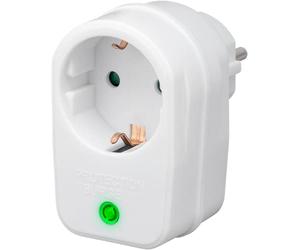 Goobay 3500W Surge Protector Interruptor de protección de red y sobretensión, Color Blanco