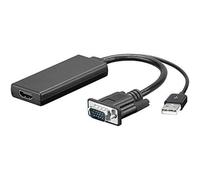 Goobay 37816 VGA/HDMI Adapter Cable, 0,1 m