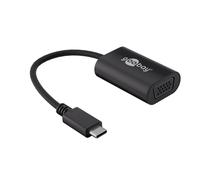 Goobay 38531 USB Adaptador de c, 0,2 m, Color Negro