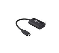 goobay 38531 USB Adaptador de c, 0,2 m, Color Negro