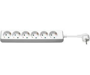 Goobay 38840 base múltiple 5 m 6 salidas ac interior / exterior blanc