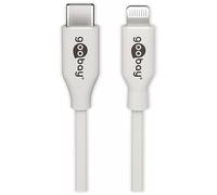 goobay 39444 Lightning - Cable USB USB-C y sincronización (0,5 m, Weiß MFi-Kabel für Apple iPhone/iPad Weiß)
