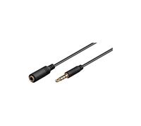 Goobay 3m 3.5mm cable de audio Negro - Cables de audio (3.5mm, 3.5mm, 3 m, Negro)