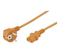 Goobay 3m Power - Cable (3 m, Male connector / Female connector, Naranja)