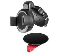 Goobay 40733 - Soporte Fino para Smartphone con Ventosa para el Coche, Montaje fácil y Seguro en el vehículo