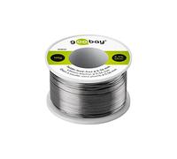Goobay 40850 - Hilo de estaño sin plomo (0, 56 mm de diámetro, 100 g, estaño de soldadura ecológico con un porcentaje de plata (Ag) de 0, 3%