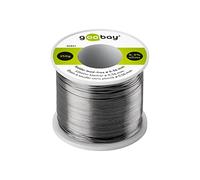 Goobay 40851 - Estaño para soldar sin plomo; ø 0,56 mm, 250 g de soldadura de marca respetuosa con el medio ambiente con un contenido de plata (Ag) de 0,3%