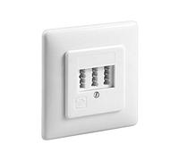 Goobay 43545 TAE-NFF - Caja para empotrar (3 Unidades, conexión por Tornillo)