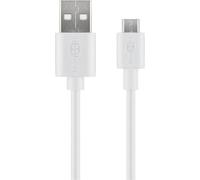 Goobay 43837 cable usb usb 2.0 1 m usb a micro-usb b blanco