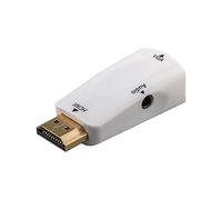 Goobay 44793 Adaptador de Cable HDMI VGA / 3.5 mm Blanco - Adaptador para Cable (HDMI, VGA / 3.5 mm, Macho/Hembra, Blanco)