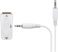 Goobay 44794 cambiador de género para cable hdmi type a vga + 3,5mm b