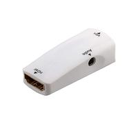Goobay 44794 Compacto de Adaptador de HDMI/VGA con Audio Dorado