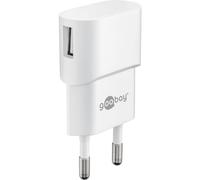 GOOBAY 44948 - Cargador USB, 5 V, 1000 mA, blanco