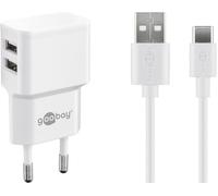 Goobay 44987 cargador de dispositivo móvil universal blanco corriente