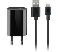 Goobay 44994 cargador de dispositivo móvil universal negro corriente