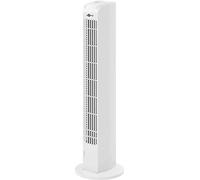 goobay 45283 Ventilador de torre oscilante silencioso con función de giro - Motor eléctrico de 45 W con 3 niveles de potencia - Funcionamiento ultra silencioso