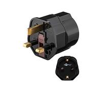 Goobay Adaptador de alimentación 45352 Europeo a UK (Tipo F a Tipo G) Negro