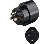 Goobay 45354 adaptador de enchufe eléctrico tipo b tipo f negro