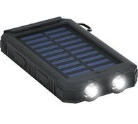 Goobay 49216 powerbank de 8000 mah cargador solar portátil/carga ráp