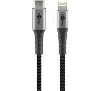 Goobay 49272 cable de conector lightning 2 m negro, gris