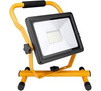 Goobay 49982-49982 Foco de trabajo LED con soporte - Lámpara 2400 lm - LED de 30W - temperatura de color 6500 K - Impermeable IP 65 - adecuada para uso en interiores y exteriores