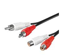 Goobay 50026 - Cable alargador estéreo (2 unidades, 2,5 m)