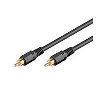goobay 50337 Cable de conexión de audio digital coaxial, Cinch S/PDIF, Blindaje doble, 10m Longitud del cable