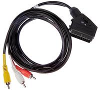 goobay 50364 - Cable Adaptador de euroconector a vídeo Compuesto (21 Pines) > 3 Conectores RCA, 2 Metros