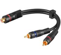 Goobay AVK 308-020 0.2m cable de audio 0,2 m RCA 2 x RCA - Cables de audio (RCA, 2 x RCA, 0,2 m)