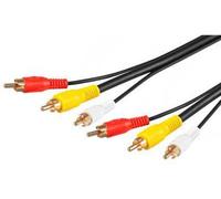 Goobay 50382 - Cable de conexión de audio y vídeo compuesto (3 m, cable de 3 m)