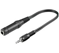 Goobay 50470 cable de audio 0,2 m 3,5mm 6,35mm negro