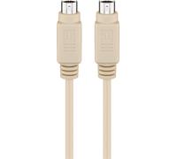 Goobay 50557 cable ps/2 5 m 6-p mini-din beige