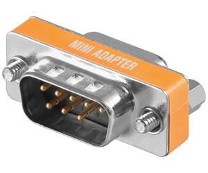 Goobay 50687 cambiador de género para cable d-sub/rs-232 plata