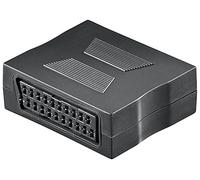 Goobay 50771 SCART Negro - Adaptador para cable (SCART, SCART, Male connector / Male connector, Negro)