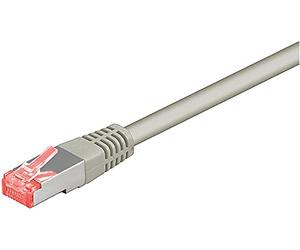 Goobay 50885 CAT 6 - Cable de enlace, S/FTP (PiMF), color gris, 0,5 m longitud del cable