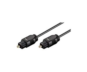 Goobay 50938 cable de fibra optica 10 m Toslink Negro - Cable de fibra óptica (10 m, Toslink, Toslink, Macho/Macho, Negro)