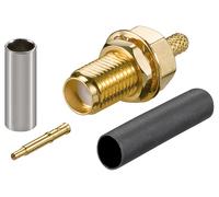 Goobay 51696 rp-sma negro, oro, plata - conector (negro, oro, plata)