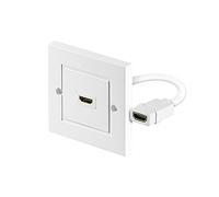 Goobay 51722, Enchufe de Pared HDMI tipo A, Blanco