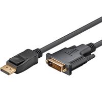 Goobay 51960 adaptador de cable de vídeo 1 m displayport dvi-d negro